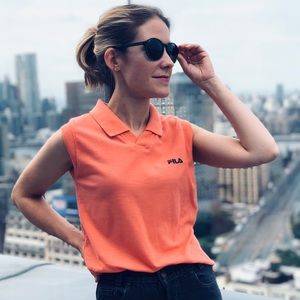 Vintage FILA Bright Peachy Sleeveless Like New